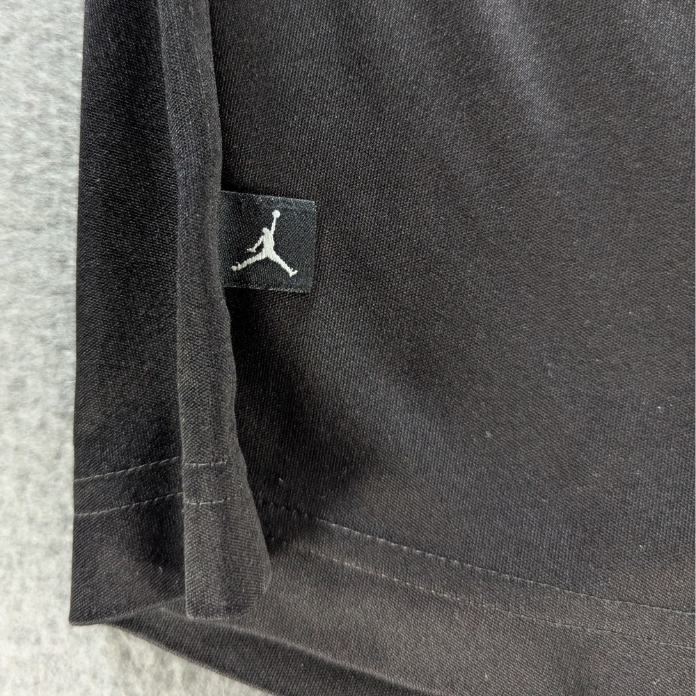 Jordan Athletic Shorts Kids Size L Black Dri-FIT Mesh Basketball Gym - Picture 3 of 9